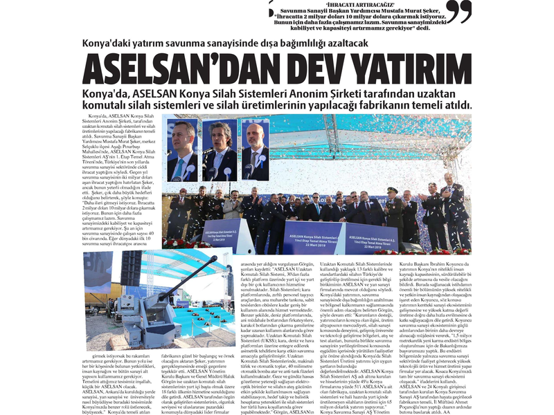 Yeni Konya Gazetesi-25.03.2019